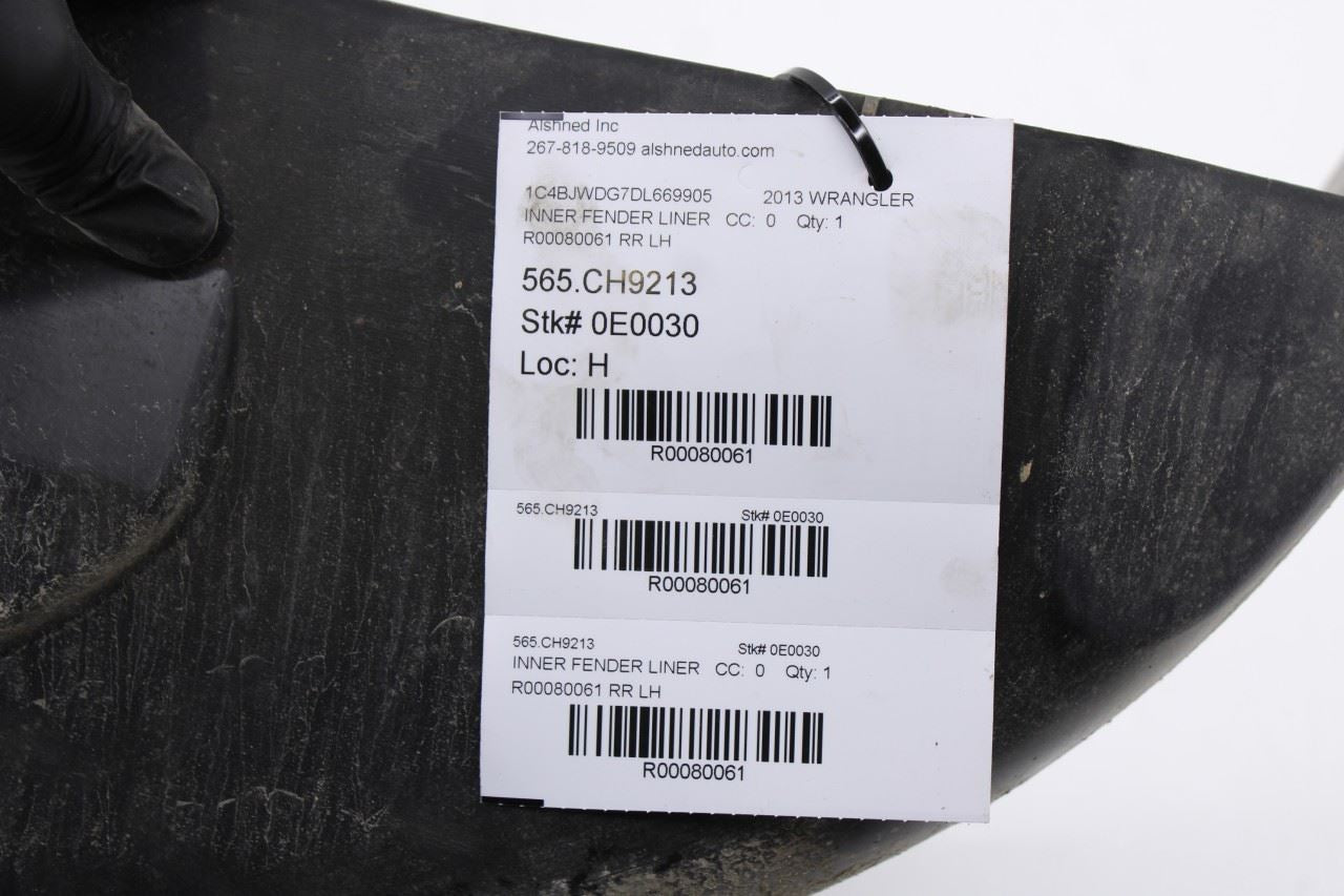 2007-2018 Jeep Wrangler Unlimited Sport Rear Left Wheelhouse Liner Splash Shield10