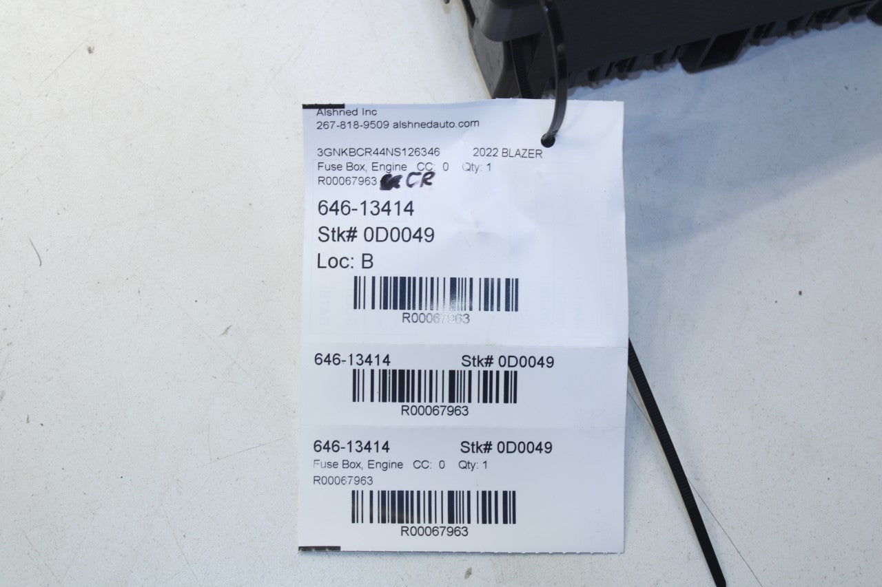 2021-22 Chevrolet Blazer 2LT 2.0L Engine Fuse Relay Junction Box w/ Cable *ReaD* - Alshned Auto Parts
