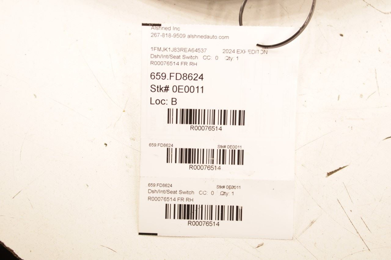 22-26 Ford Expedition MAX XLT FR Right Power Seat Adjustment Switch NL1T14A701AA - Alshned Auto Parts