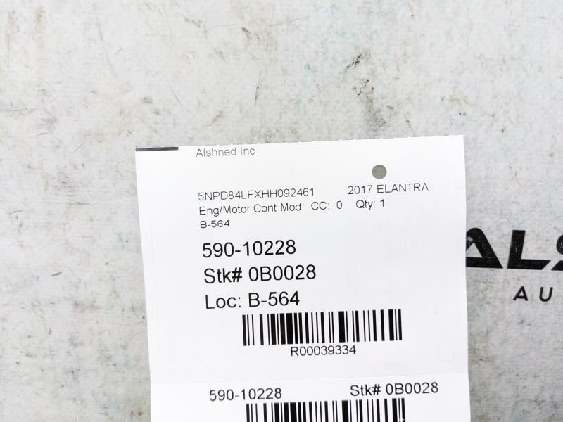 16-18 Hyundai Elantra SE 2.0L Engine Computer Control Module ECU ECM 39173-2EFE0 - Alshned Auto Parts