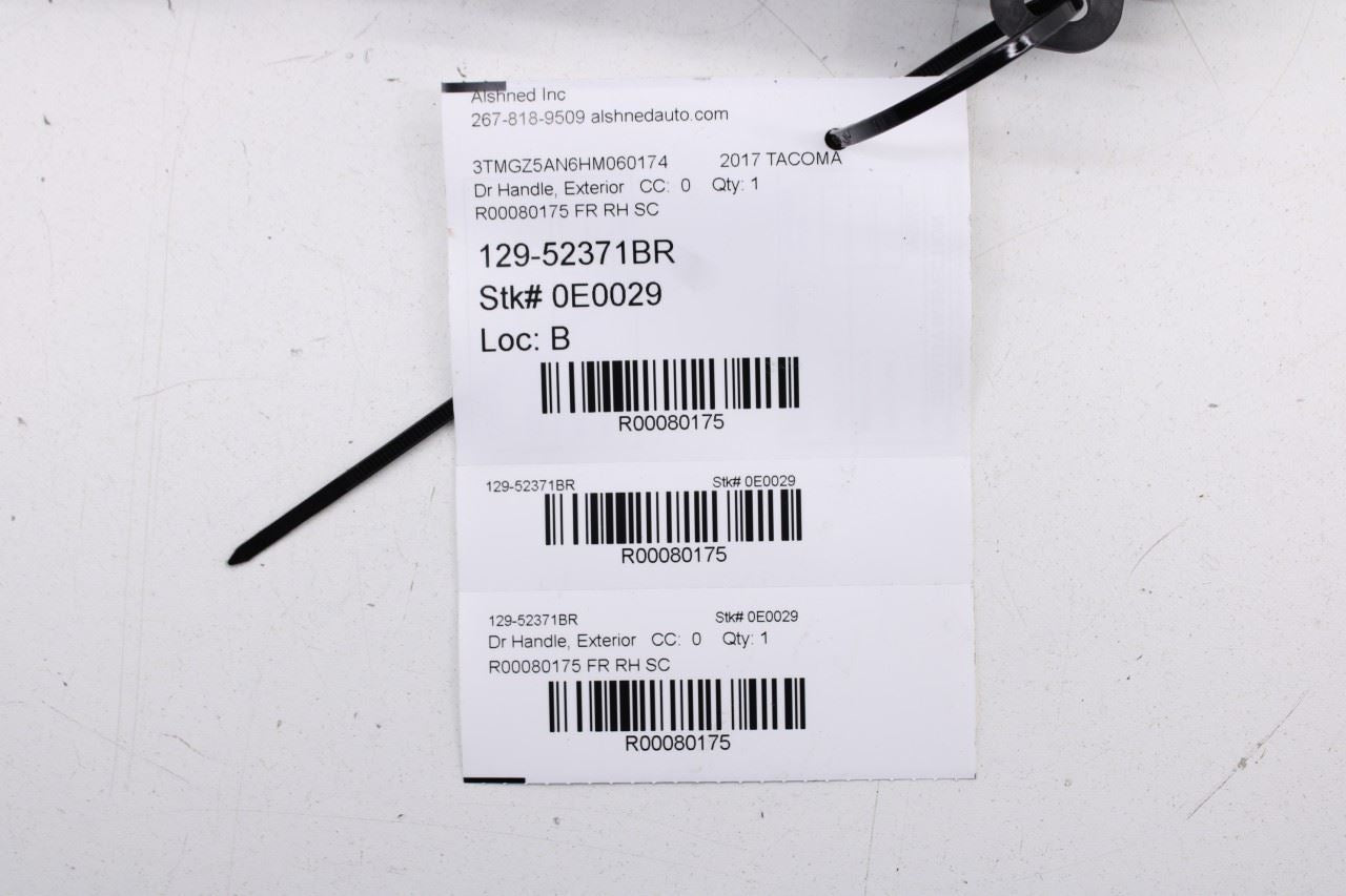 15-23 Toyota Tacoma Limited 3.5L Front Passenger Right Side Door Exterior Handle - Alshned Auto Parts
