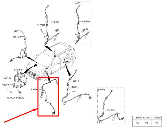 2016-21 Hyundai Tucson Value Front Left Side ABS Wheel Speed Sensor 95670-D3000 - Alshned Auto Parts