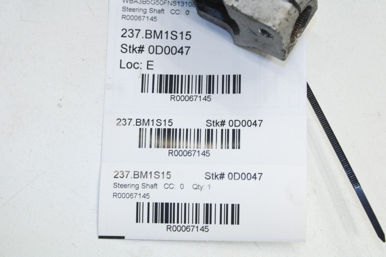 13-16 BMW 328i xDrive SULEV 2.0L Steering Column Intermediate Lower Joint Shaft - Alshned Auto Parts