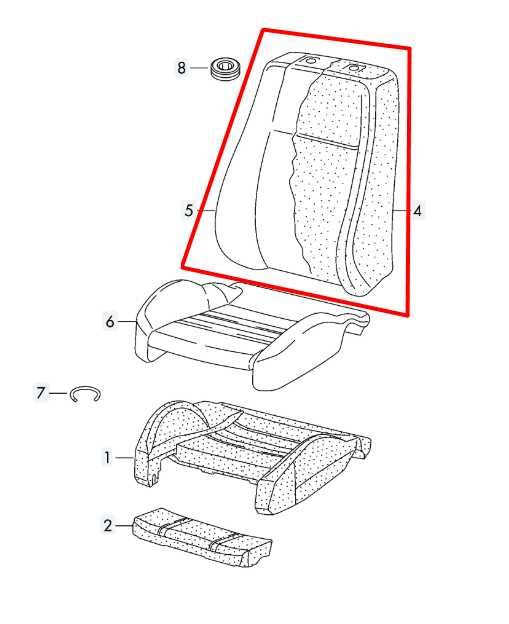 2019-24 Audi Q3 S Line Front Right Seat Back Upper Cushion 83A-881-806-M-PJR OEM - Alshned Auto Parts