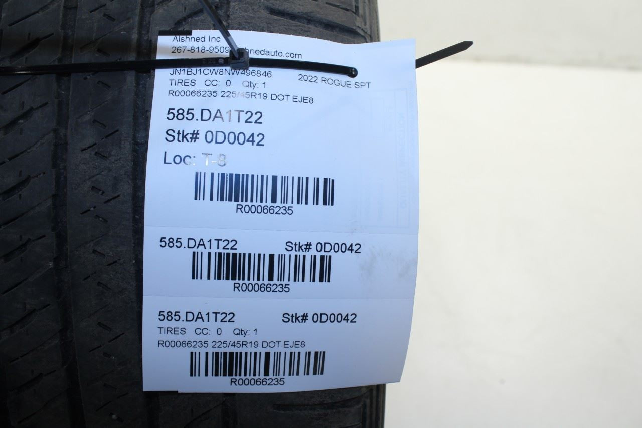 2022 Tire Bridgestone Ecopia H/L 422 Plus 225/45R19 92W R66235 - Alshned Auto Parts