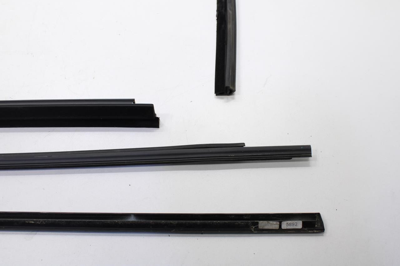 10-15 BMW 750i xDrive Front Left Door Run Channel Belt Outer Inner Molding Seal - Alshned Auto Parts