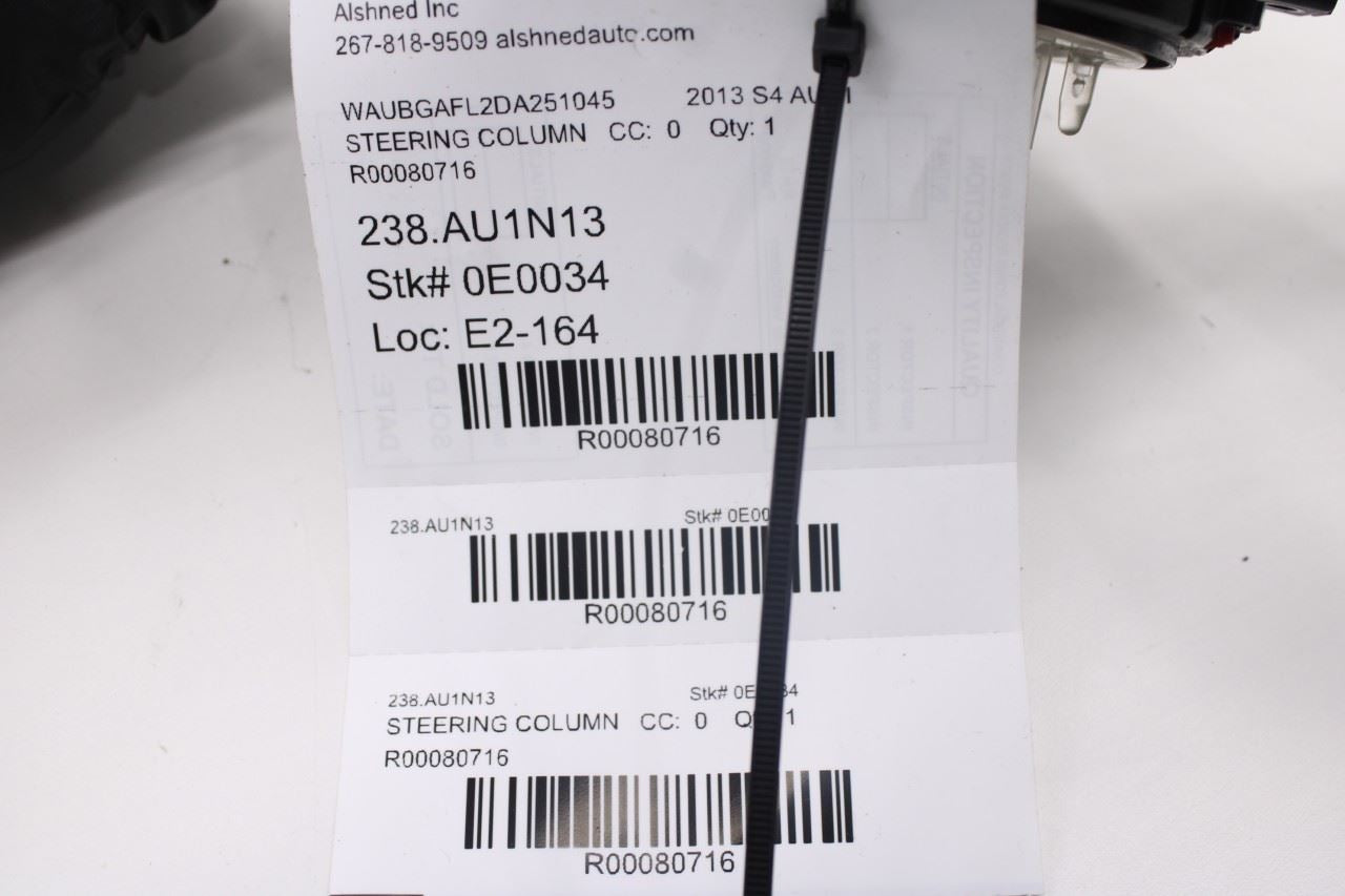 2013-16 Audi S4 Premium Plus 3.0L Steering Column Light Turn Signal Wiper Switch - Alshned Auto Parts