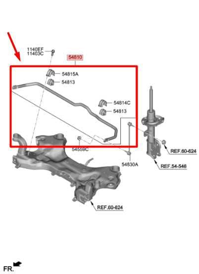 2019-20 Hyundai Santa Fe FWD Front Stabilizer Sway Anti-Roll Bar 54810-S1000 OEM - Alshned Auto Parts