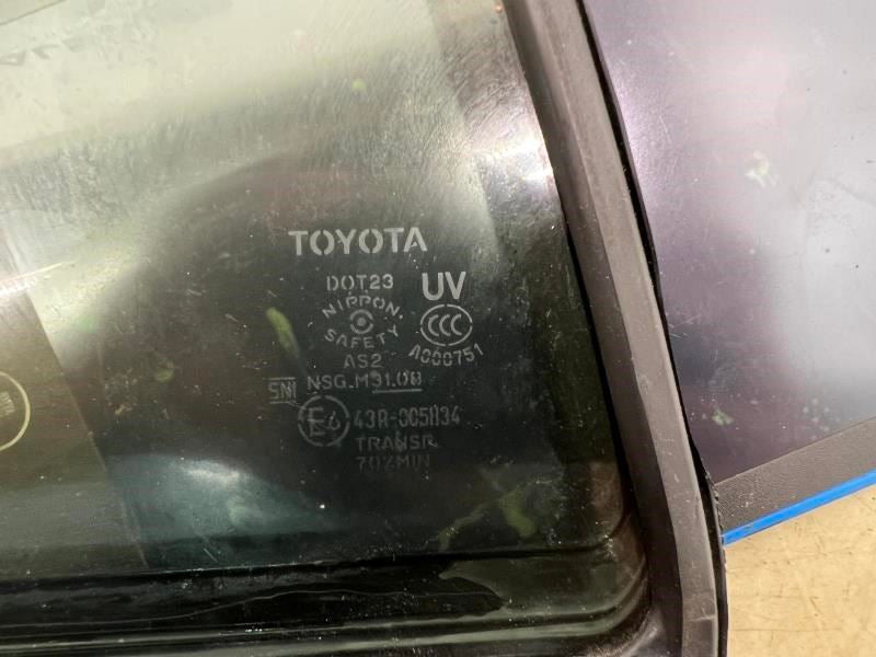 2016-2022 Toyota Prius Rear Left Side Door Quarter Window Glass 68124-47030 OEM - Alshned Auto Parts