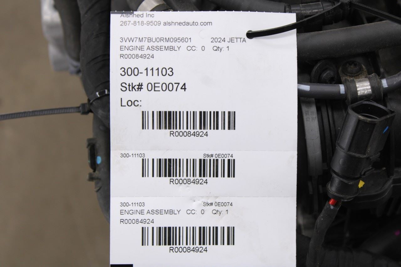 2024 Volkswagen Jetta 1.5L AT Engine Motor ID DNKA VIN M 5th dgt 14K 05E100032R11