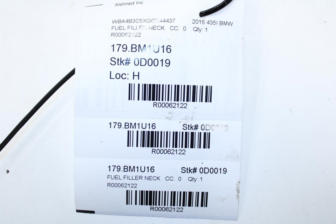 15-16 BMW 435I Gran Coupe xDrive 3.0L Fuel Filler Neck Tube Pipe 16117270992 OEM - Alshned Auto Parts