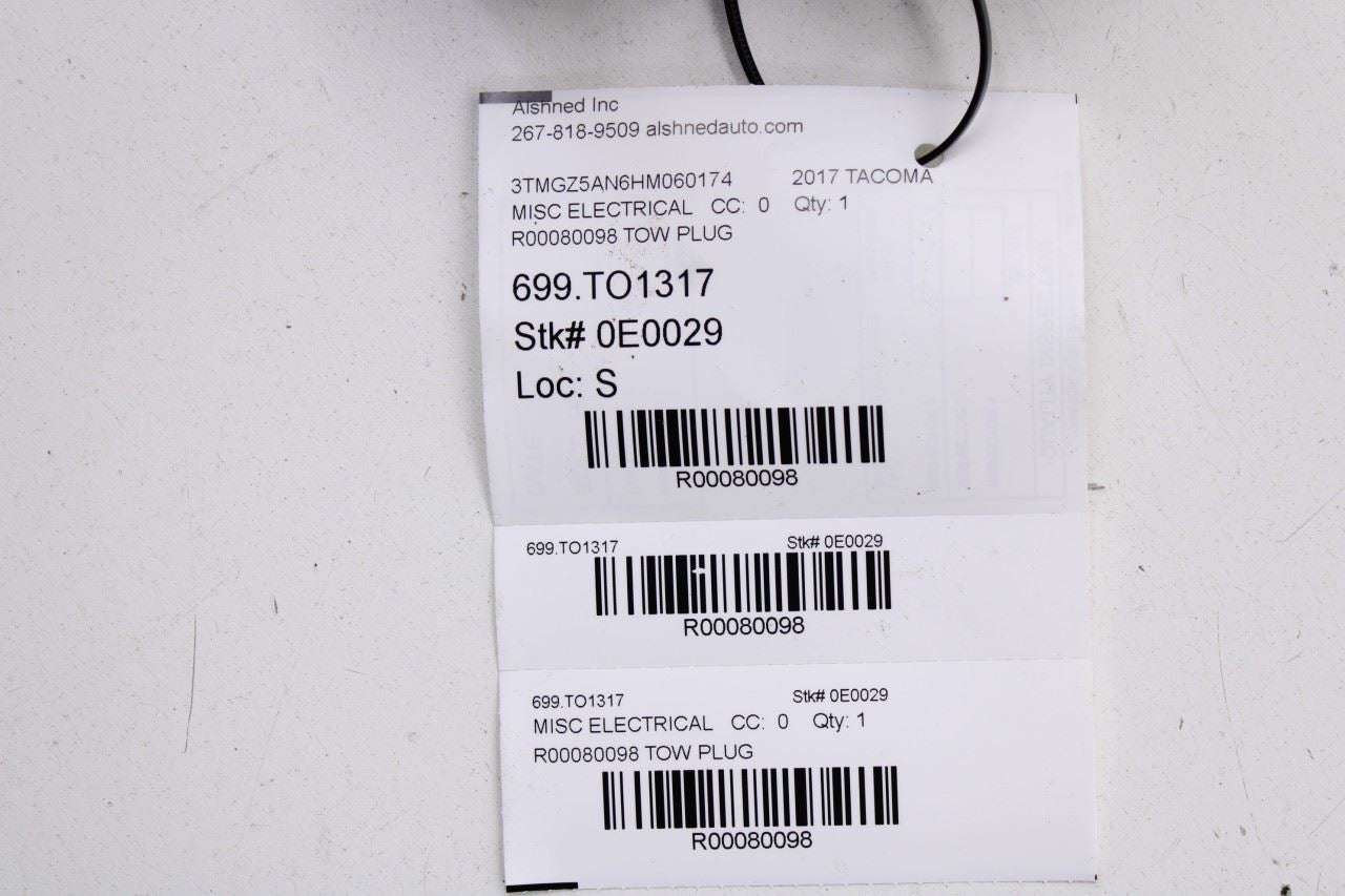 2015-2025 Toyota Tacoma Limited 3.5L 4WD Tow Trailer Hitch Bar Connector Plug - Alshned Auto Parts