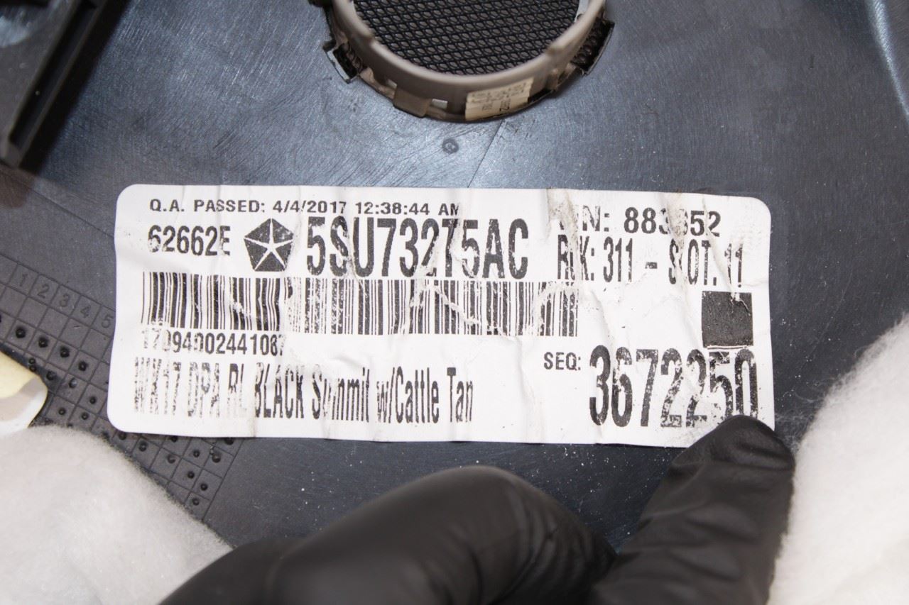 2017 Jeep Grand Cherokee Summit Rear Left Side Door Trim Panel 5SU732T5AC OEM - Alshned Auto Parts