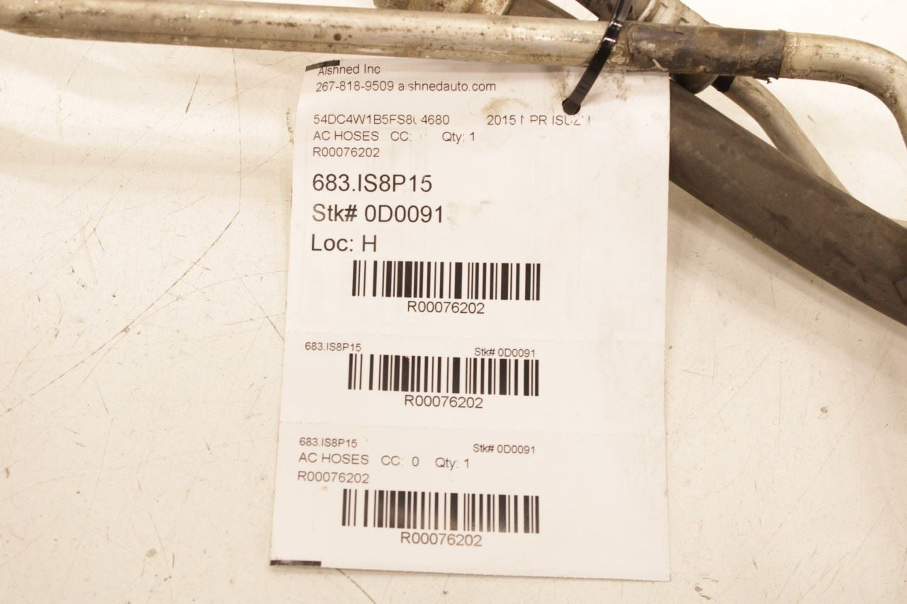 12-20 Isuzu NPR HD 6.0L RWD AC Conditioning Hose Tube Pipe Set 8-98179-009-0 OEM - Alshned Auto Parts