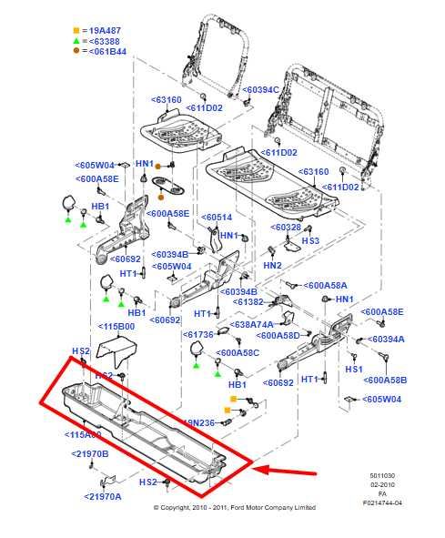 11-16 Ford F250 SD Rear Floor Under Seat Storage Compartment BC34-2646441-A OEM - Alshned Auto Parts