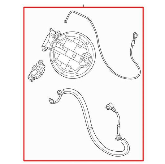 21-25 Mazda CX30 S 2.5L Fuel Tank Filler Door Lid Cover Pocket DGH942421 *ReaD* - Alshned Auto Parts