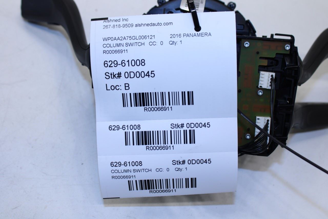 14-16 Porsche Panamera 4 3.6L AWD Steering Column Light Turn Signal Wiper Switch - Alshned Auto Parts