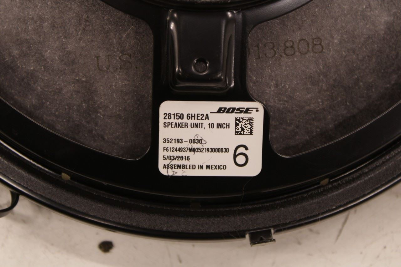 2014-24 Infiniti Q50 Premium Rear Trunk Bose Audio Speaker Subwoofer 28150-6HE2A - Alshned Auto Parts