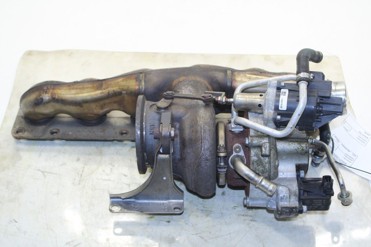 14-18 BMW X5 xDrive35i 3.0L AWD Engine Motor Turbocharger w Exhaust Manifold 87K - Alshned Auto Parts