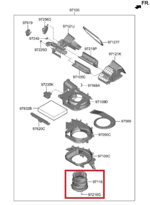 2022-2025 Hyundai Tucson SEL 2.5L AC Heater HVAC Blower Motor Fan 97113-P4200 - Alshned Auto Parts