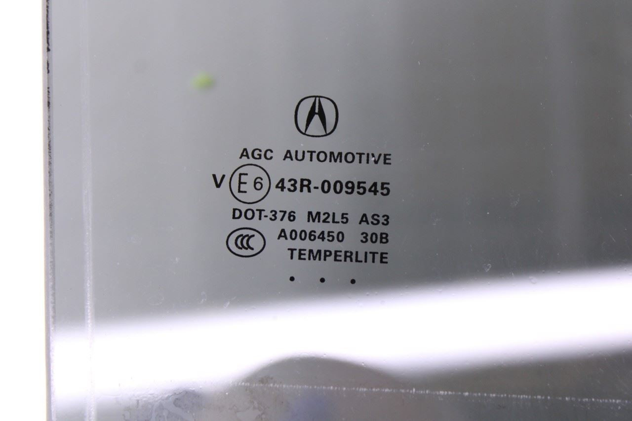 2014-20 Acura MDX w/Tech Pkg Rear Right Door Window Movable Glass 73400-TZ5-H004