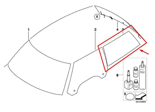 07-13 Mini Cooper Rear Driver Left Side Quarter Window Glass 51-37-7-146-499 OEM - Alshned Auto Parts