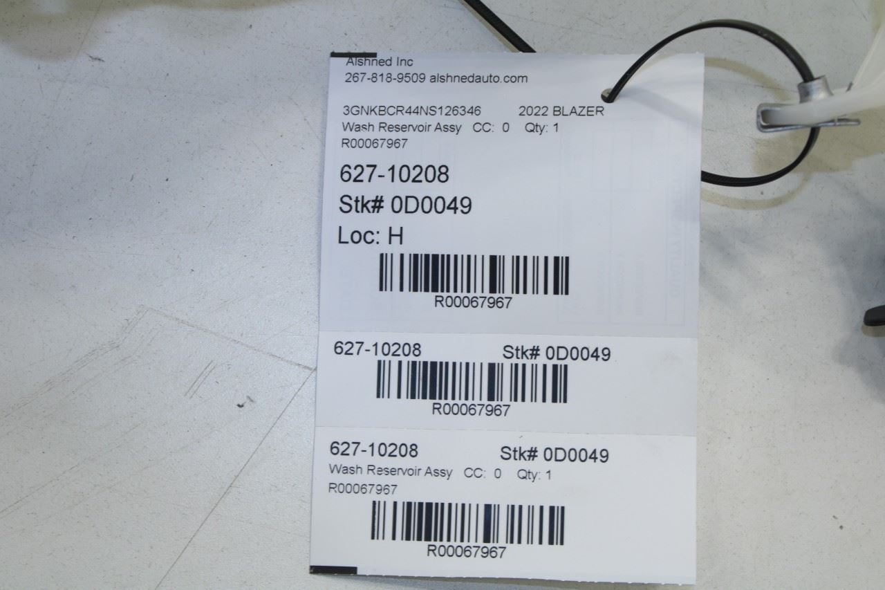2019-25 Chevrolet Blazer 2LT Windshield Washer Reservoir Bottle 84757867 OEM - Alshned Auto Parts
