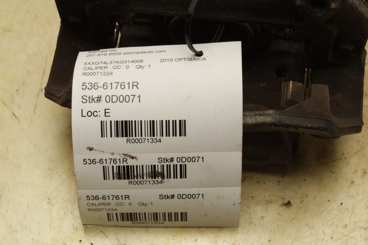 16-2020 Kia Optima LX Front Right Passenger Side Disc Brake Caliper 58130-D5100 - Alshned Auto Parts