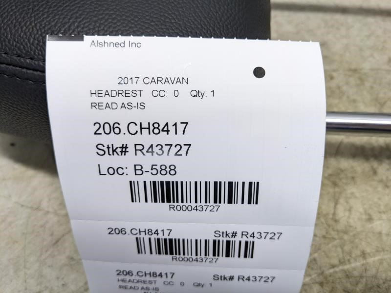 17-19 Dodge Grand Caravan Front LH/RH Seat Headrest 6NT41DX9AB OEM *ReaD**AS IS* - Alshned Auto Parts