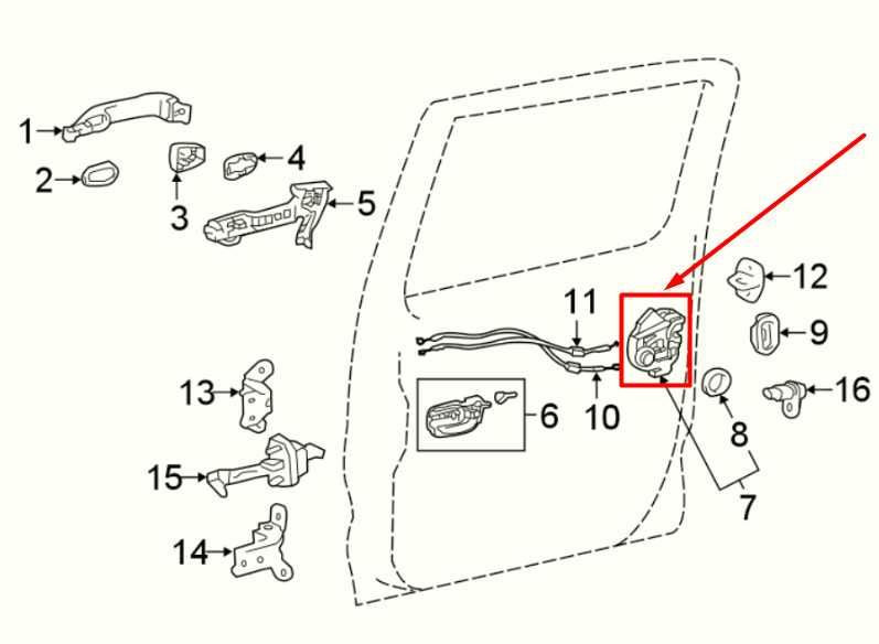 2016-2023 Toyota Tacoma Limited Double Cab Rear Right Door Lock Latch Actuator - Alshned Auto Parts