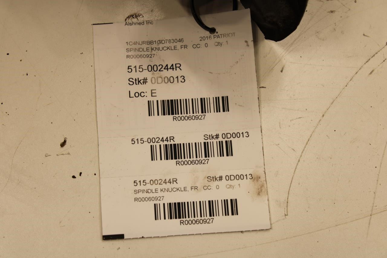 2011-2017 Jeep Patriot Sport SE Front Right Side Spindle Knuckle Hub 68088498AD - Alshned Auto Parts