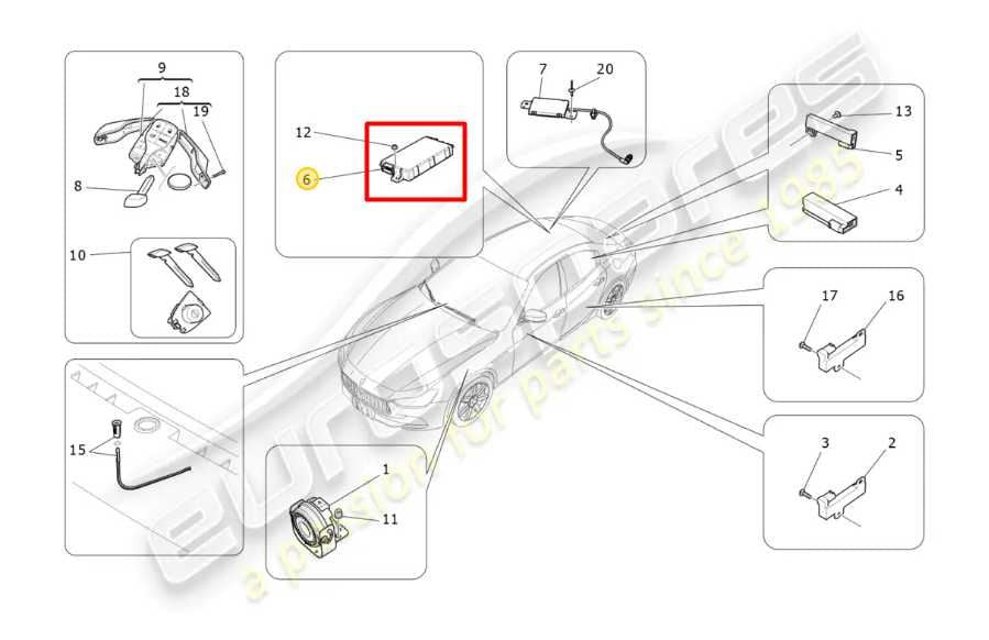 2017-20 Maserati Ghibli 3.0L Rear Roof Keyless Passive Entry Control Module ECU - Alshned Auto Parts