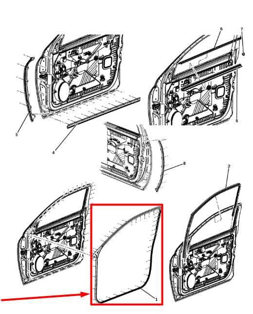 2011-18 Ram 1500 Big Horn Front Right Side Door Mounted Weatherstrip 55112356AE - Alshned Auto Parts