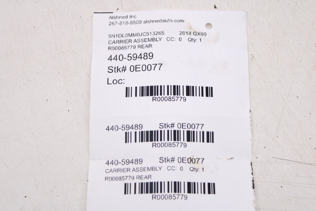 2016-20 Infiniti QX60 3.5L 6 cyl AWD Rear Axle Differential Carrier 38300-3JA3D11