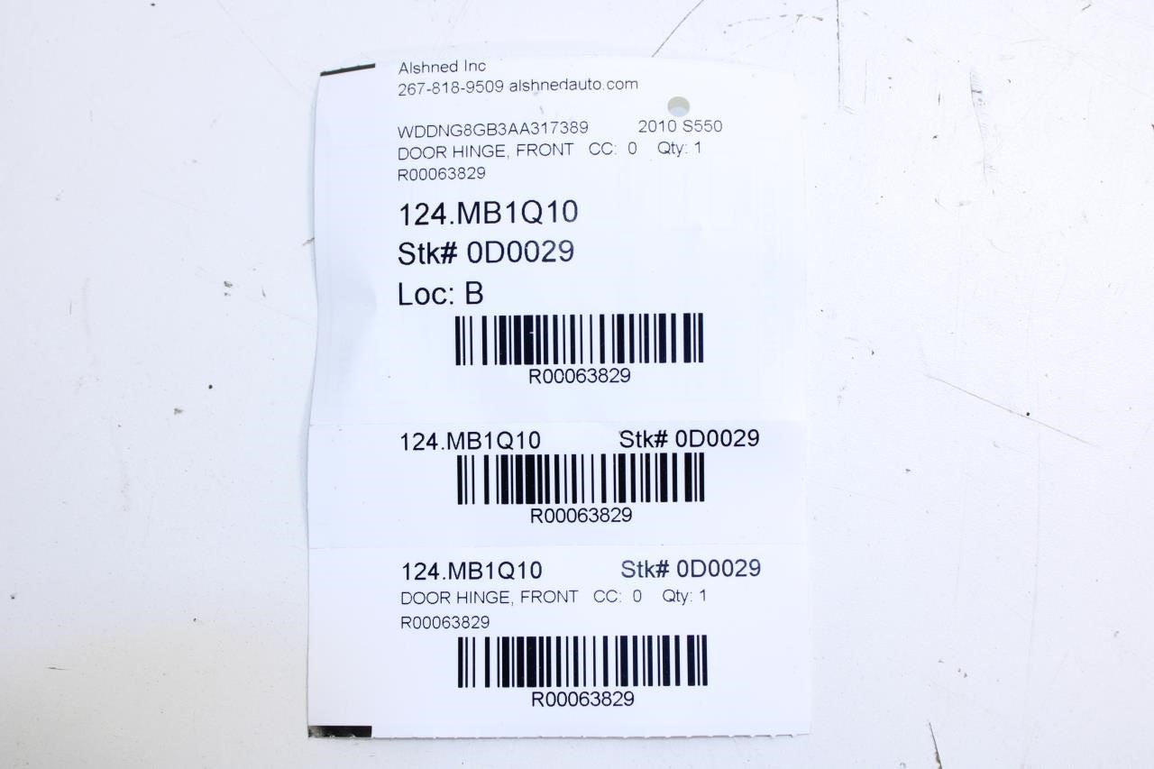 07-11 Mercedes-Benz S550 Front LH Door Hinge Upper and Lower Pair 221-720-09-37 - Alshned Auto Parts