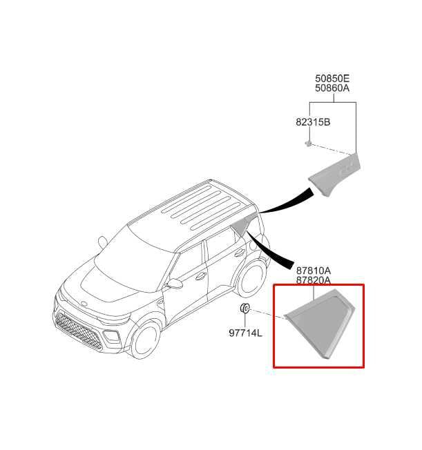 2020-2025 KIA Soul LX Rear Right Passenger Side Quarter Window Glass 87820-K0000 - Alshned Auto Parts