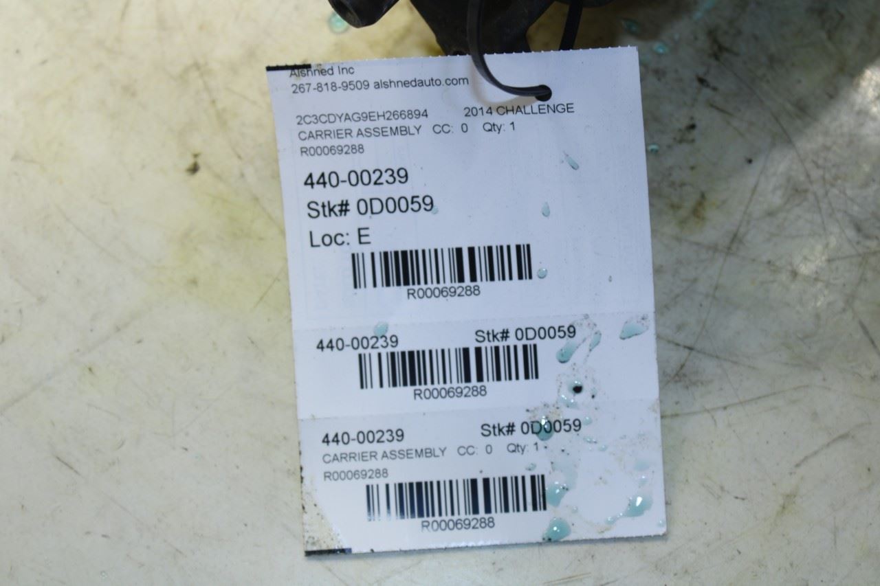 2012-14 Dodge Challenger SXT 3.6L RWD Axle Rear Differential Carrier 2.65 ratio - Alshned Auto Parts