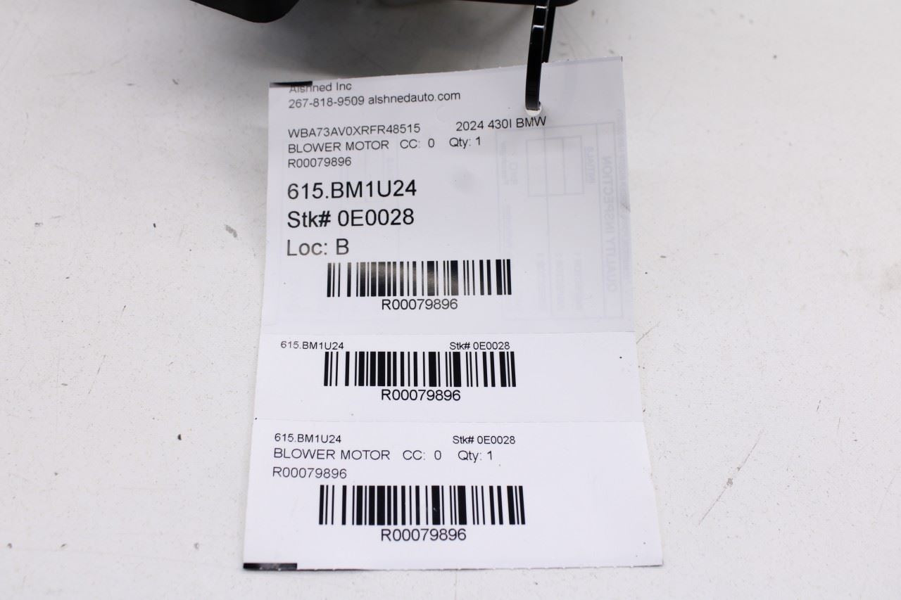 2023-2025 BMW 430i Gran Coupe xDrive 2.0L HVAC AC Blower Fan Motor DRF-10238-001 - Alshned Auto Parts