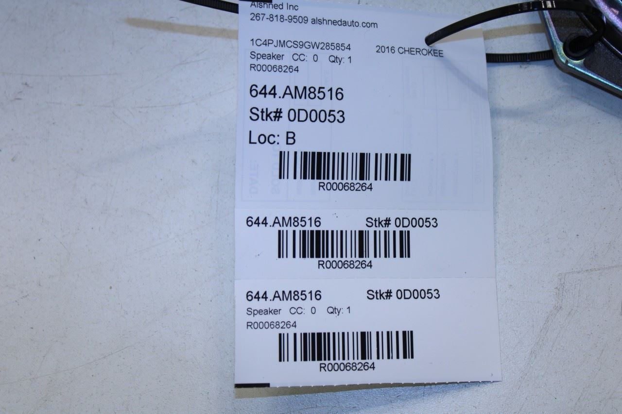 2014-2023 Jeep Cherokee 75th Anniversary Front Left Door Audio Speaker 5091019AB - Alshned Auto Parts