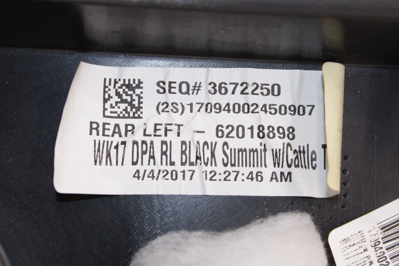 2017 Jeep Grand Cherokee Summit Rear Left Side Door Trim Panel 5SU732T5AC OEM - Alshned Auto Parts