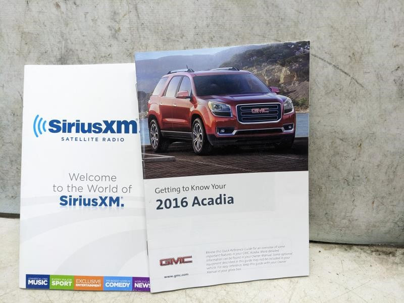 2016 GMC Acadia / Acadia Denali Owners Manual Set with Case 23208705B OEM - Alshned Auto Parts