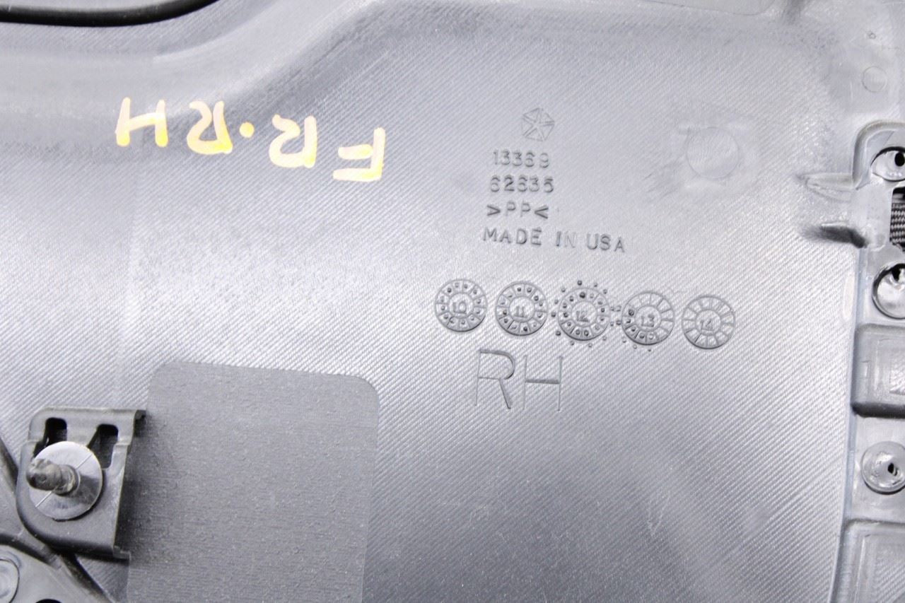 11-17 Jeep Wrangler Unlimited Sport Front Right Side Door Trim Panel 1QJ36TRMAD - Alshned Auto Parts