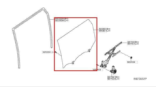 2014-2020 Nissan Rogue SV Rear Left Driver Side Door Window Glass 82301-4BA0B - Alshned Auto Parts