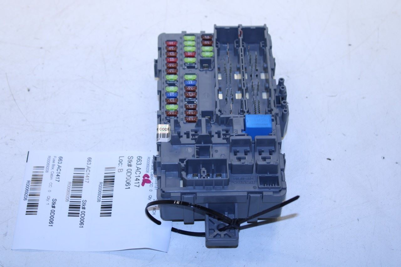 17-18 Acura MDX AWD Cabin Instrument Panel Left Fuse Relay Junction Block *ReaD* - Alshned Auto Parts