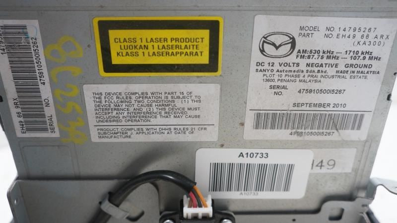 2011-2012 Mazda CX-7 AM FM 6CD MP3 Radio Receiver EH4966ARX OEM - Alshned Auto Parts