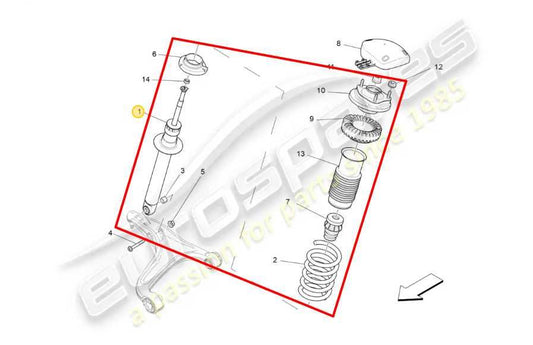 2017-20 Maserati Ghibli 3.0L RWD Front Passenger Right Side Shock Strut Absorber - Alshned Auto Parts