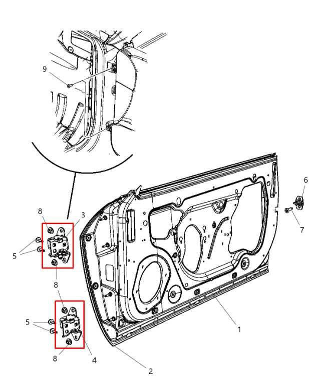 2012-23 Dodge Challenger SXT Front RH Door Hinge Upper and Lower Pair 68024106AE - Alshned Auto Parts