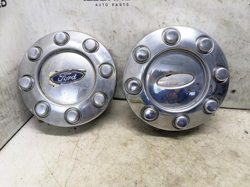 2004-16 Ford F250SD Center Wheel Cover Hub Cap Set of 2 5C3Z-1130-KA OEM *ReaD*