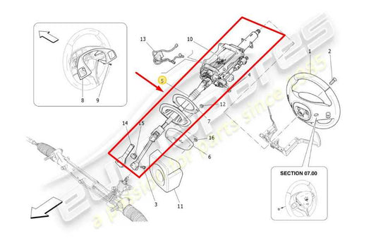 2014-2017 Maserati Ghibli Steering Column Assembly 670025269 OEM - Alshned Auto Parts