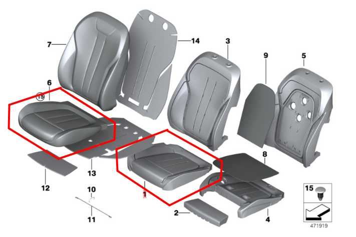 2014-18 BMW X5 xDrive35i Front Left Seat Lower Track Frame w/ Cushion and Motors - Alshned Auto Parts